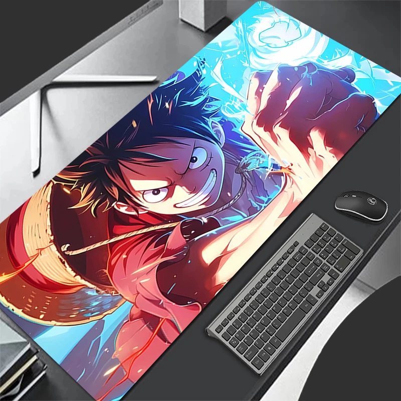 Mouse Pad Non-Slip Rubber mousepads Game player notebook computer Pad table mat PC carpet O-ONE PIECES L-Luffy Mousepad Anime XL