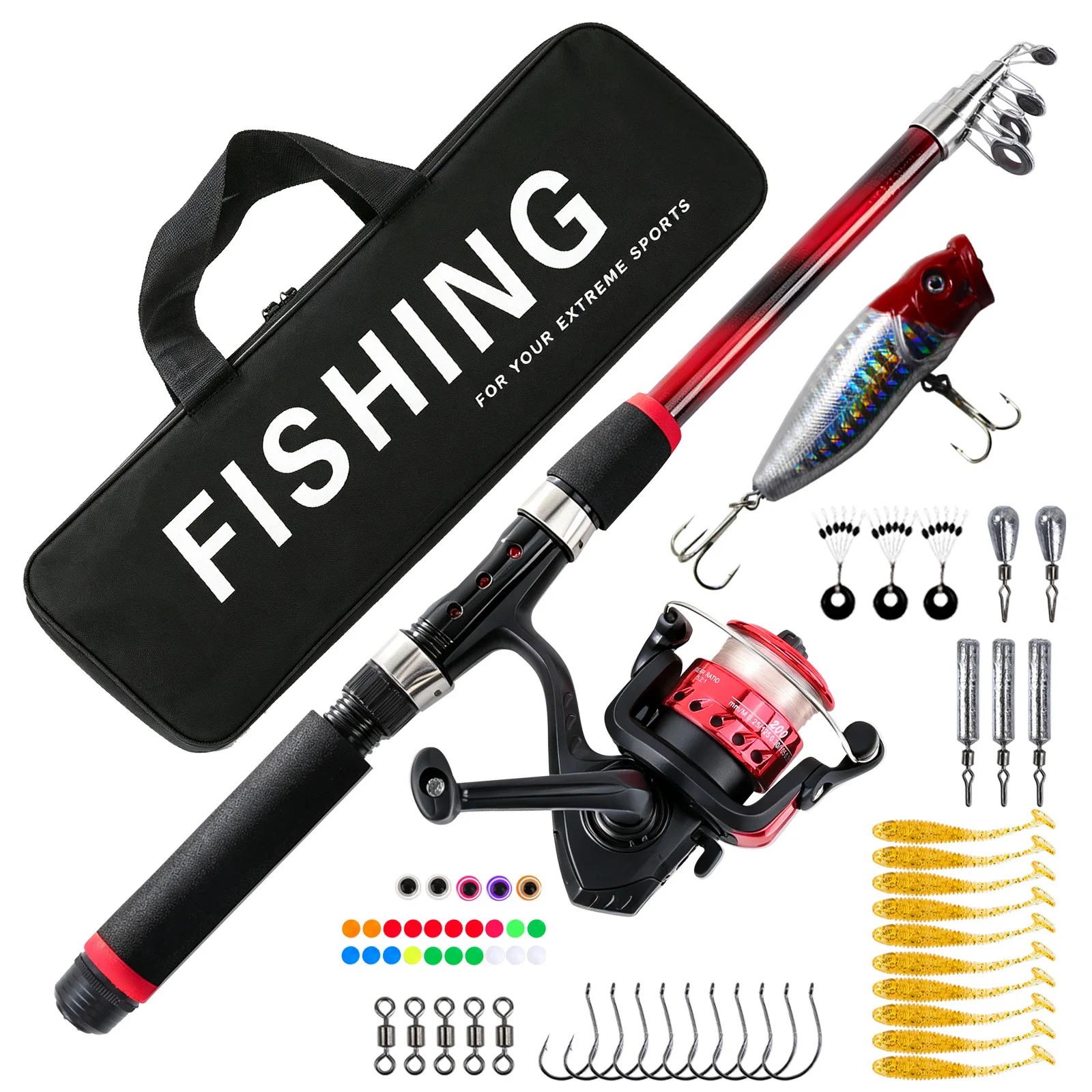 Fishing Rod Spinning - 1.8M Sea Fishing Gear Far Throwing