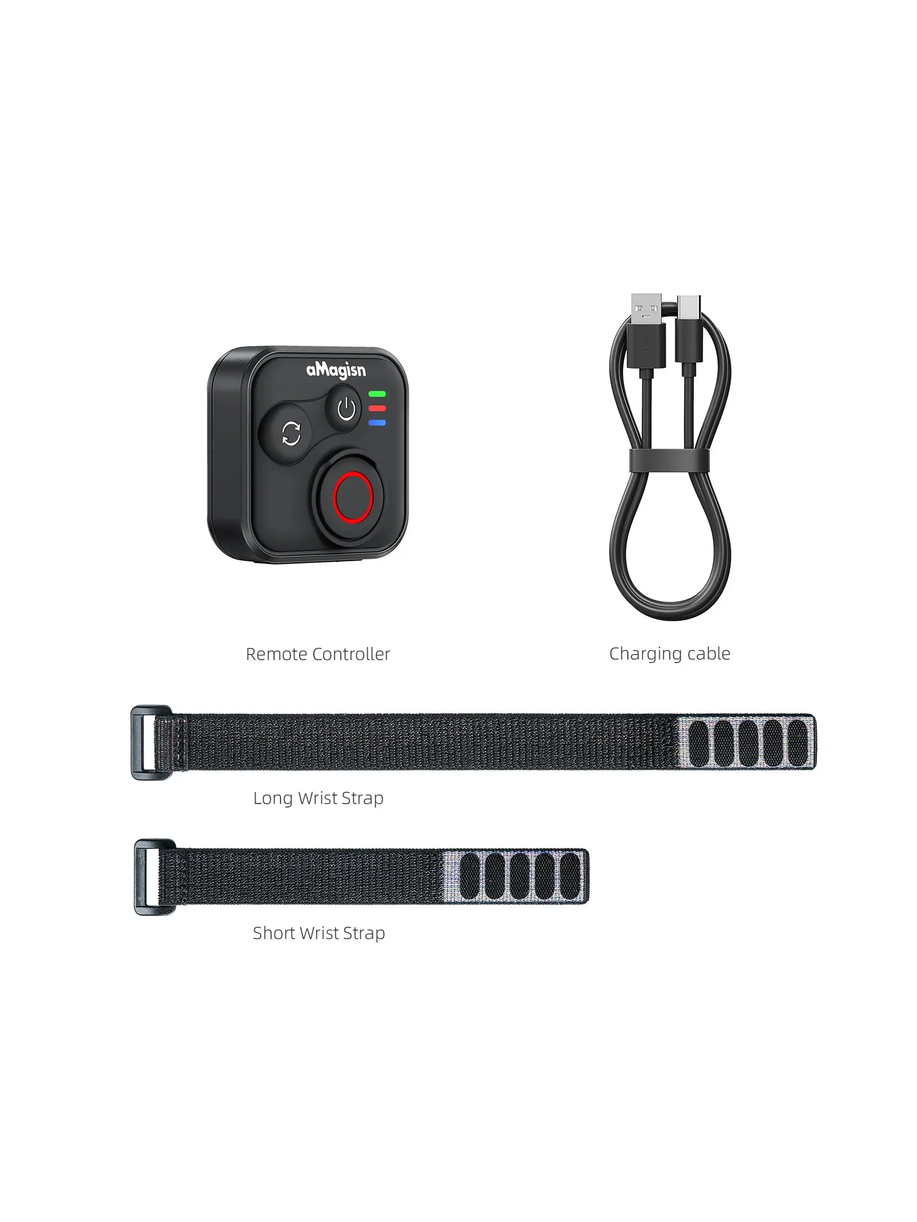 Pilot Bluetooth do Insta360 X5/X4/Ace Pro 2, do GoPro Hero 13/12/10, do iOS i Androida, z paskiem na nadgarstek — 2