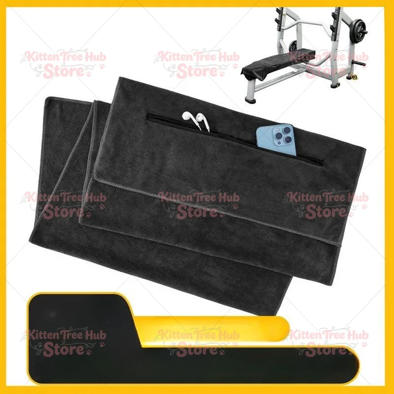 bench with microfiber sweat towel absorbent soft towel