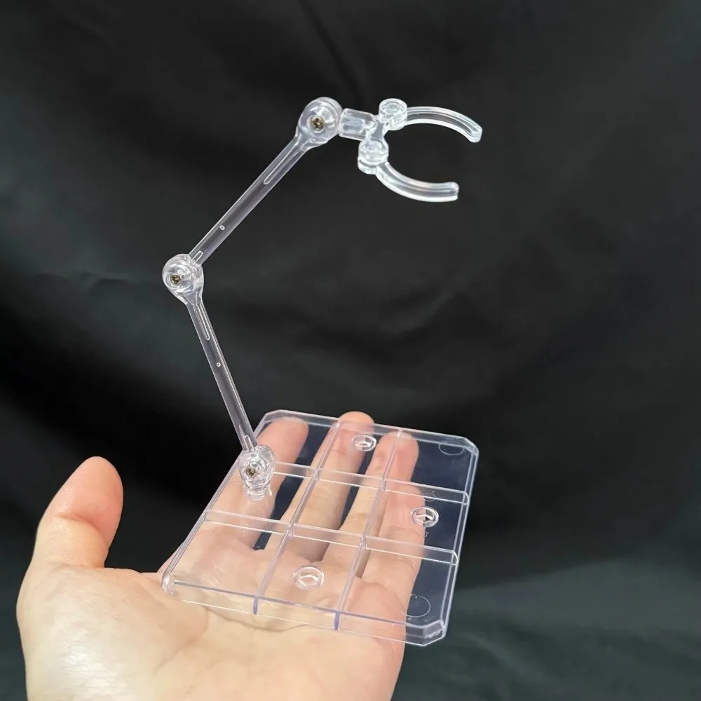 새로운 투명 액션 피규어 디스플레이 스탠드 조립 랙 액션 피규어 베이스 PVC 이동식 건담 모델 HG 1/144 시네마 게임용