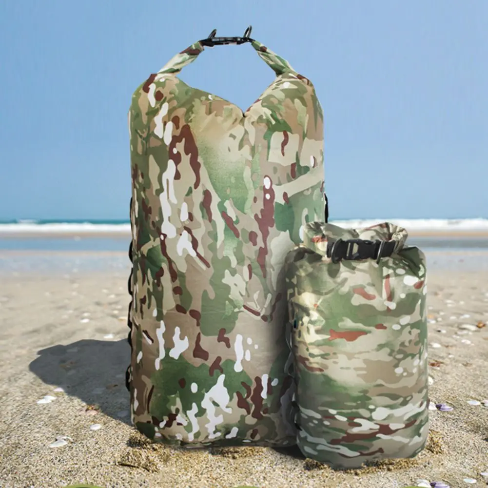 Outdoor Camouflage Waterproof Bag Portable Waterproof Storage Bag  Lightweight Boating Hiking Camping Rafting Storage Backpack