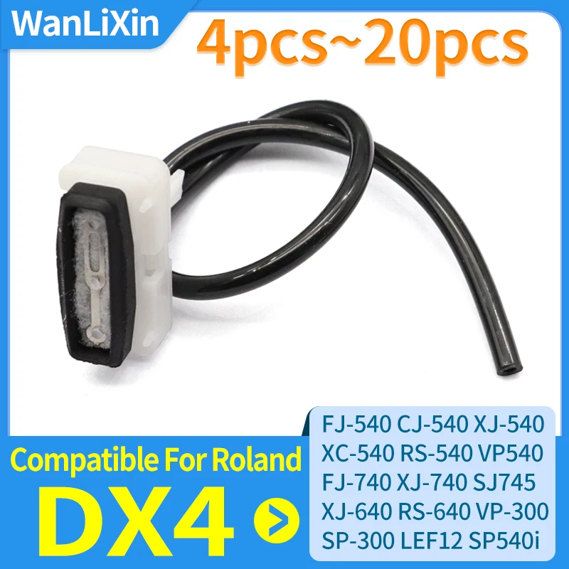 

4 шт ~ 20 шт. крышка печатающей головки DX4, совместимая с Roland VP540 FJ-740 SJ745 XJ-640 RS-640 VP-300 SP-300 SP540i, верхняя крышка
