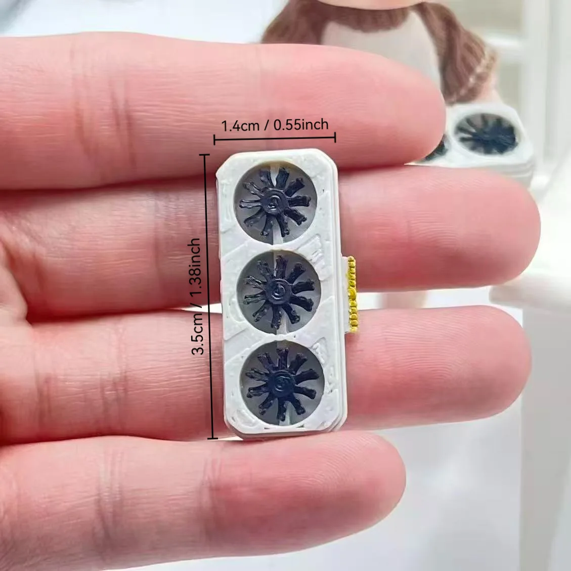 Dollhouse Mini Graphics Card GPU Micro Computer Part Model Miniature OB11 1:12 Scale Scene Decoration