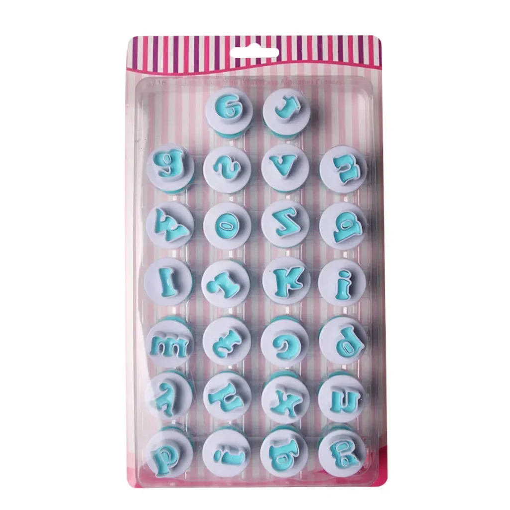 Letter Cake Tool molds Case Digital Fondant Stamp With Cake Chocolate DIY Mould Kitchen Decorating Tools