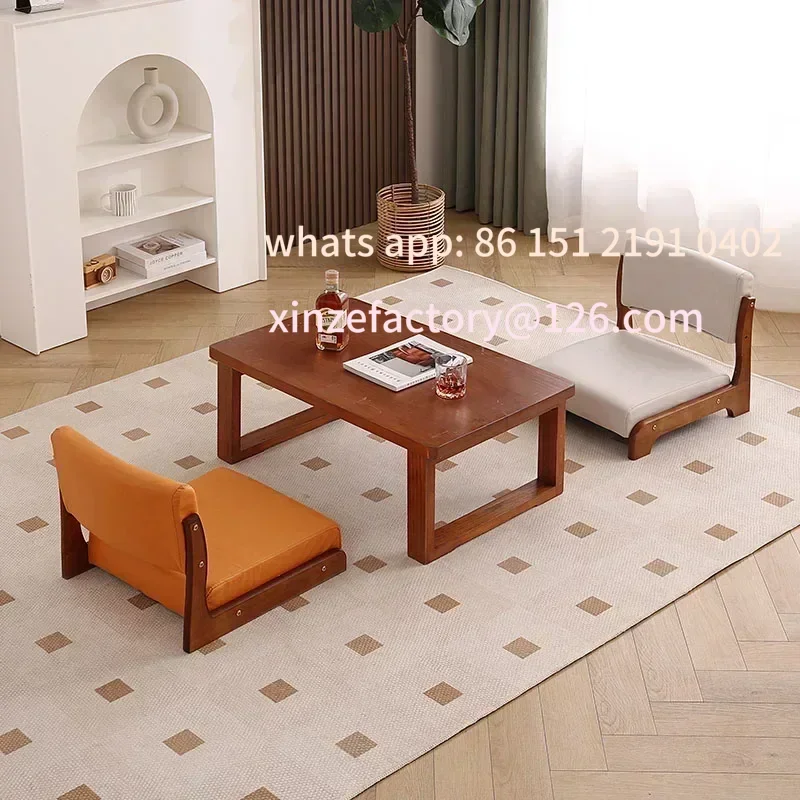 Customizable Tatami Chair Backrest Solid Wood Bed Legless Seat Bay Window Single Lazy Sofa Floor