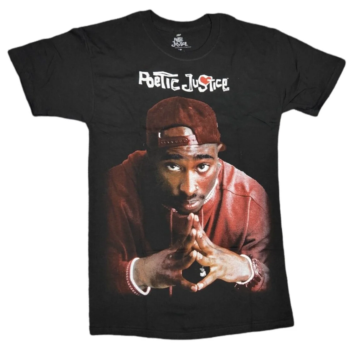 Men's t shirts poetic justice-Tupac Shakur -100% Cotton-American rapper Music