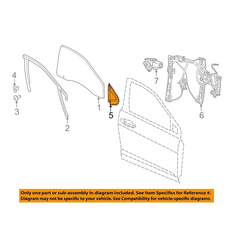 Right Front Window A-Pillar Triangle Trim Plate 68083130AD For Dodge Dart 2012-2016 Chrome Triangle Cover Panel