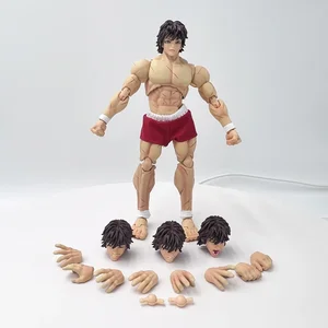 Figma-Baki Die Grappler-Aktionsfigur, Ora Biscoito, Kaoru Hanayama-Statut, Anime-Modellpuppe, Spielzeuggeschenke, 17 cm 12 Hauptverkäufe Mou Gakuin bei Futekigousha - №9