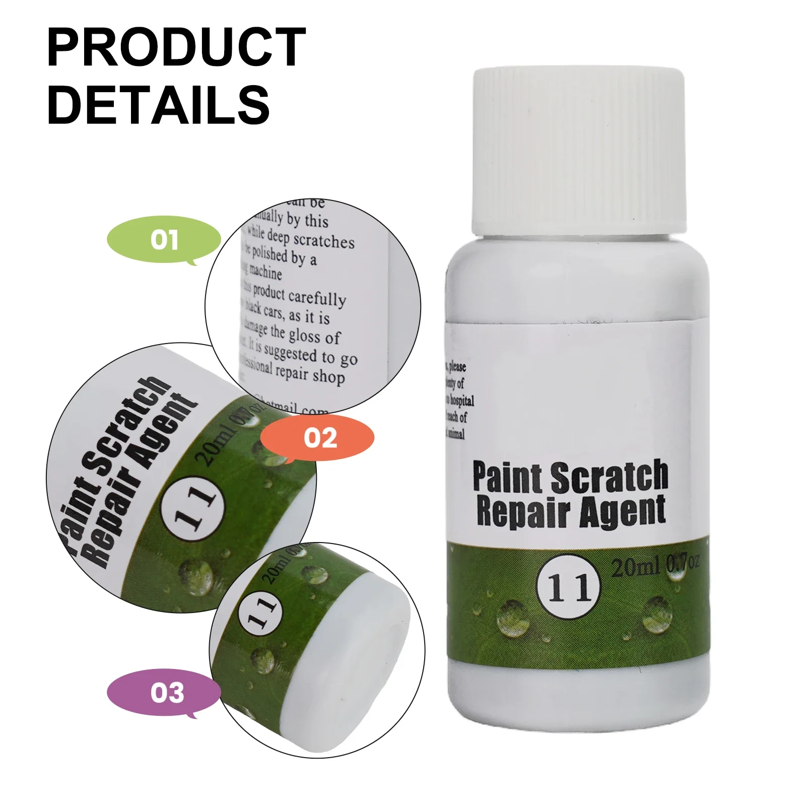 1pcs HGKJ-11 Auto Car Dent Paint Scratch Remove Repair Agent Polishing Wax 20ml Scratch Repair Instant Illuminating