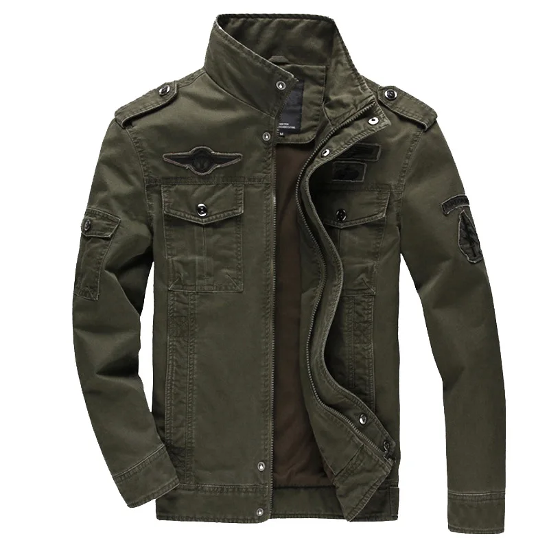 Men Winter Military Jacket Outdoor Casual Thick Thermal Coat Army Pilot Jackets Air Force Cargo Outwear Fleece Hooded Jacket