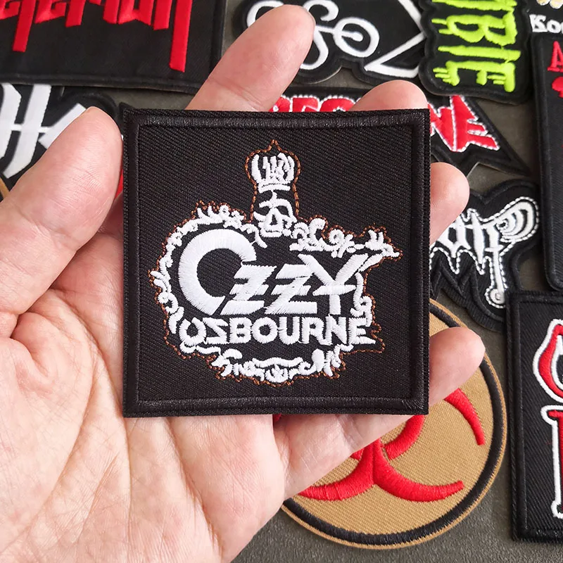 Rock Band Patches For Clothing Iron On Badges Embroidered Appliques Punk Music Stickers Jacket Jeans Stripes DIY Accessories