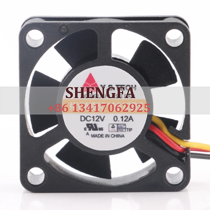 Y.S.TECH 24V 48V DC12V 0.12A 3CM 30X30X10MM Double Ball Large Air Volume NYW03010012BS Cooling Fan