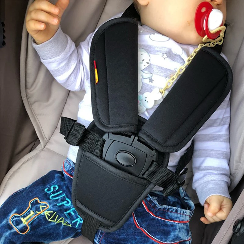 Universal Baby Stroller Accessories Set Shoulder Harness Cover  Crotch Seat Belt Protector Soft Cotton Strap Pads for Safety