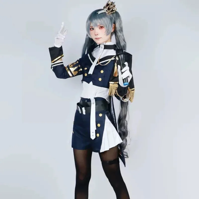 Proyecto de juego Sekai: hazaña de escenario colorida. Hatsune Miku meimeng Hatsune disfraz cosplay uniforme militar anime Halloween wherein