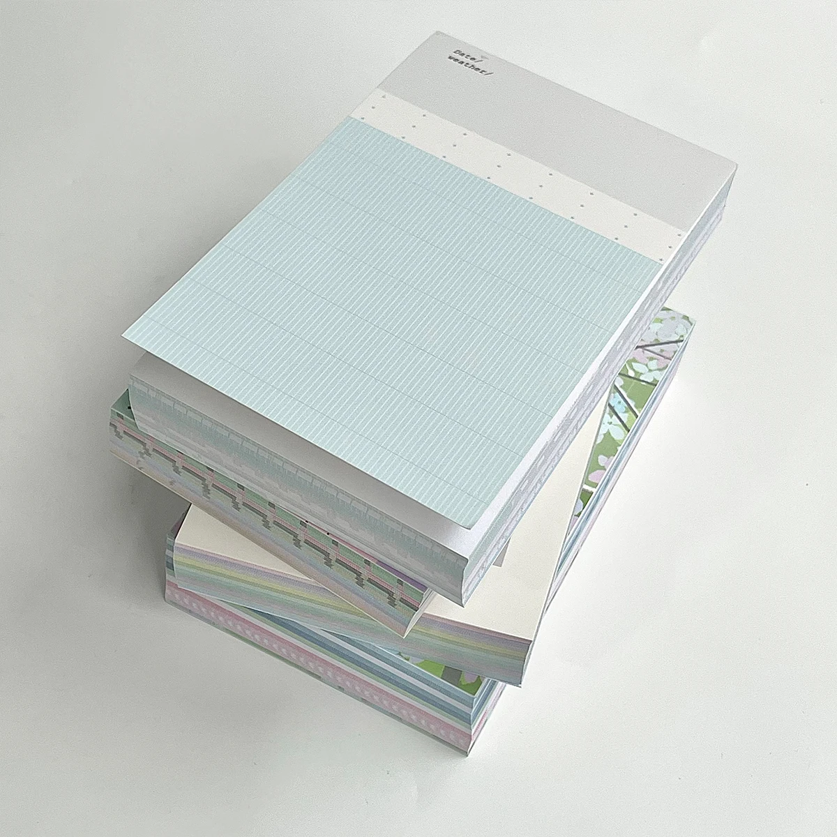 A7 Refill Pages Memo Pad Double Sided Scrapbook Paper Grid Blank Planner Inserts for Journaling Minimalist Collage Craft Supplie