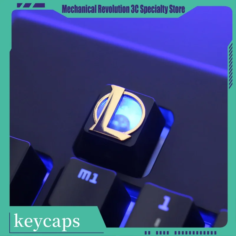 One Keycap Zinc Aluminium Alloy Keycap Mechanical Keyboard Keycap Lol Game Overwatch Dota Single R-Star Anime Game Gift Keycaps