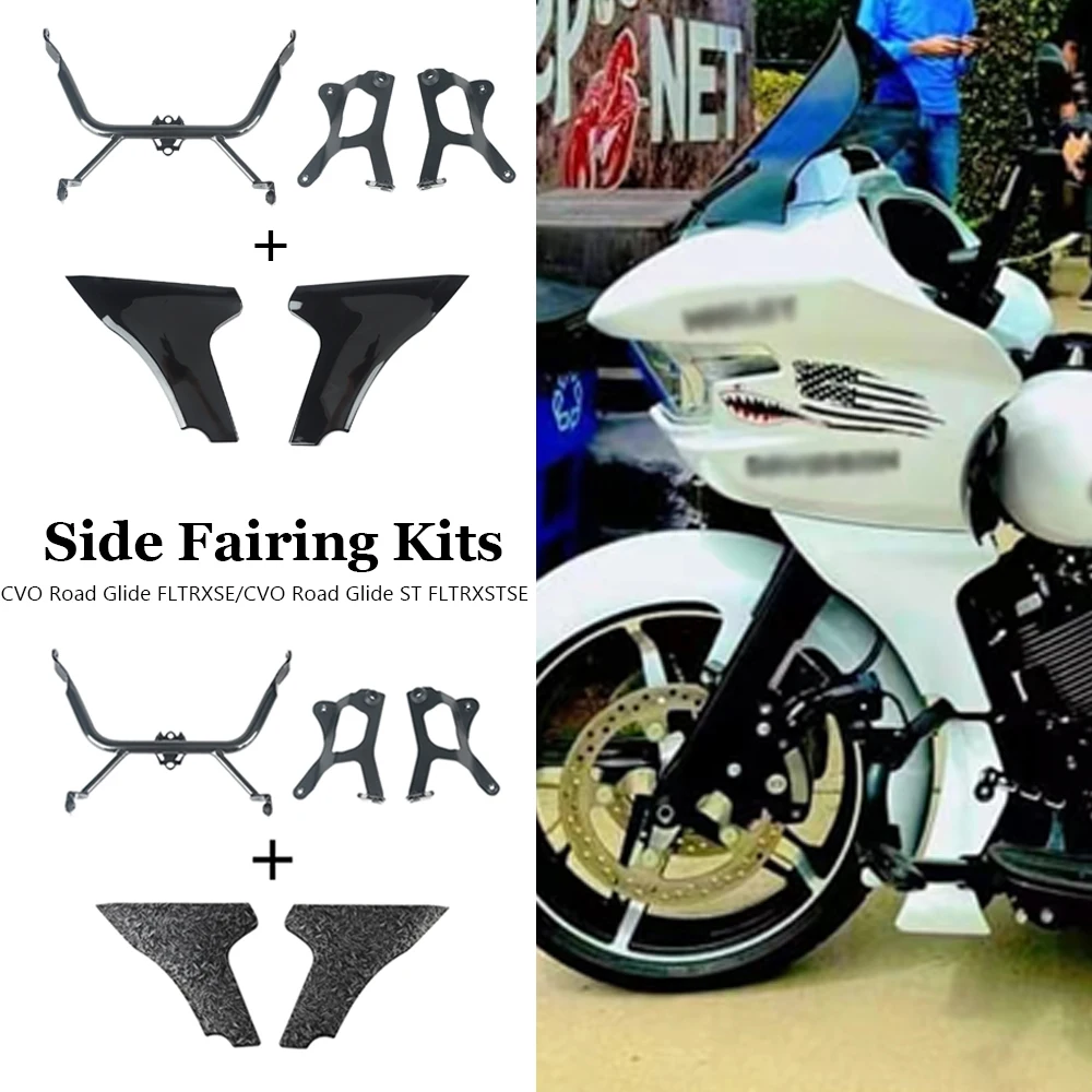 

Motorcycle Side Fairing Wind Deflector Bracket Support Kits For Harley Touring CVO Road Glide ST FLTRXSTSE FLTRXSE 2023 2024