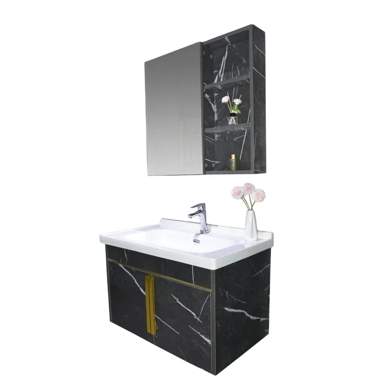 Gran oferta de tocador de baño con lavabo individual y mueble con espejo