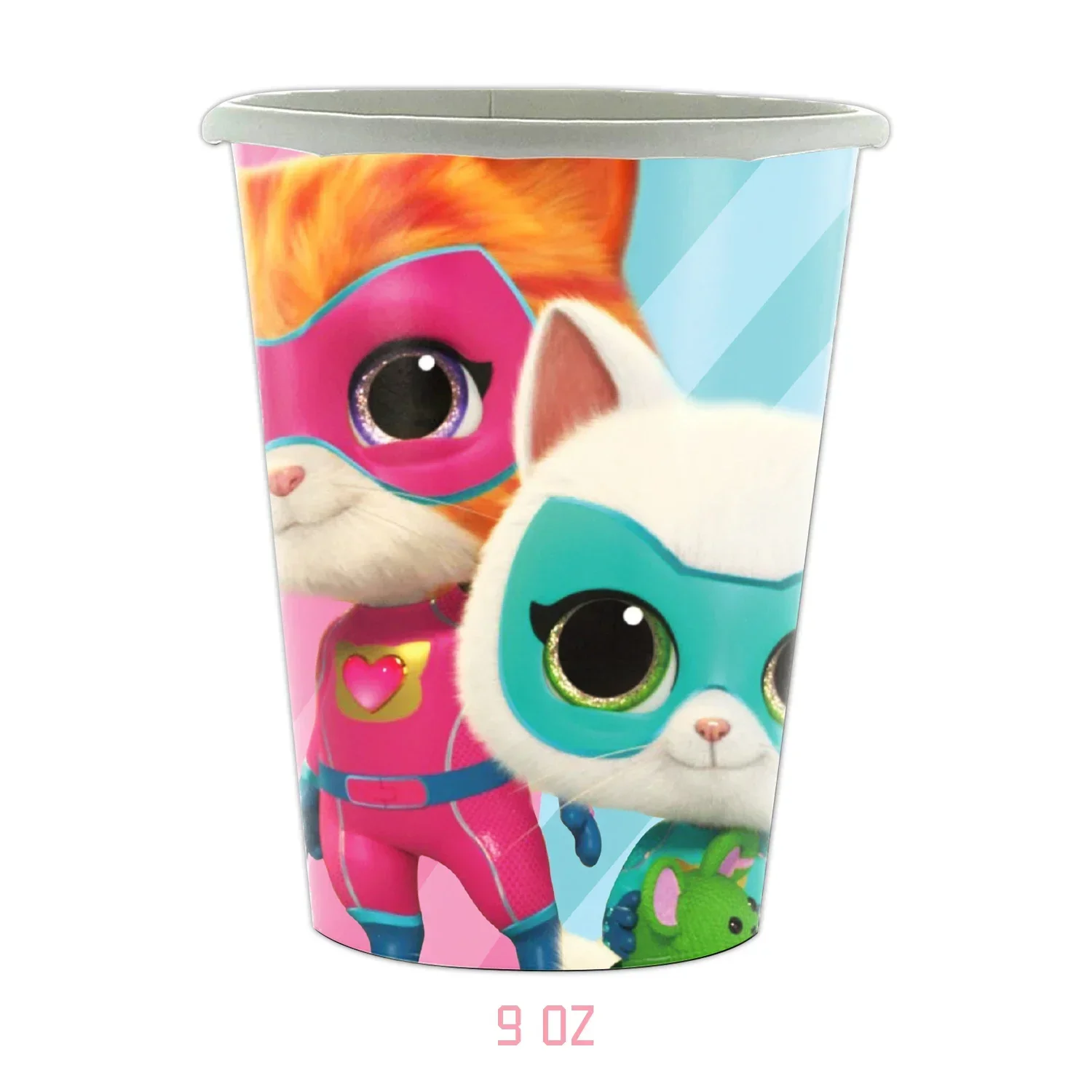 Superkitties Birthday Party Theme Supplies Disposable Tableware Paper Cup Napkin Plate Tablecloths for Kids Baby Shower Decorati