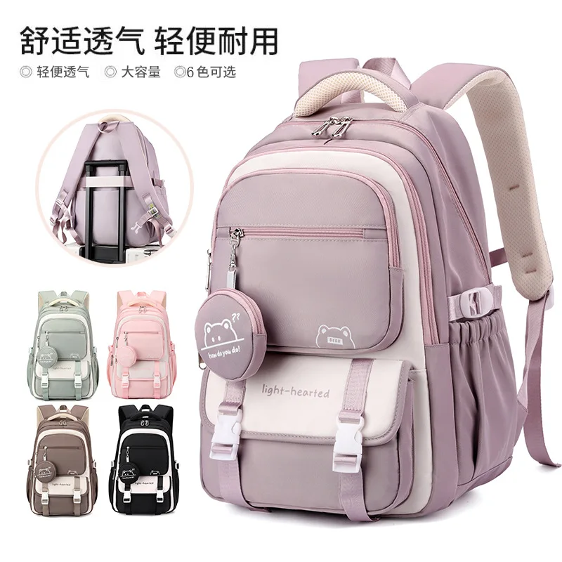 School Backpacks Middle School College Unisex Backpack Large Capacity Multiple Pockets Unisex College School Bag Backpack