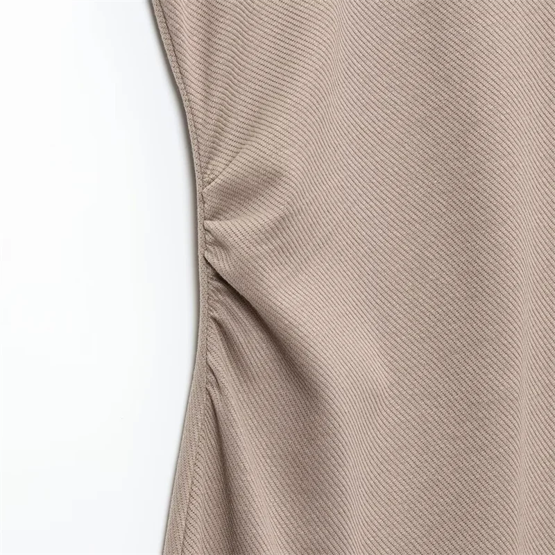2025 new summer women's fashion slim-fit versatile shirt-style short-sleeved v-neck dress with gold button decoration