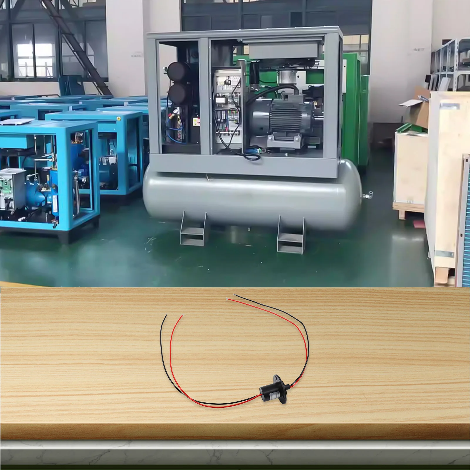 Wind Turbine Generator 2Wires 15A Electrical Slip Ring Collector Ring with Low Noise and Dynamic Resistance Stability