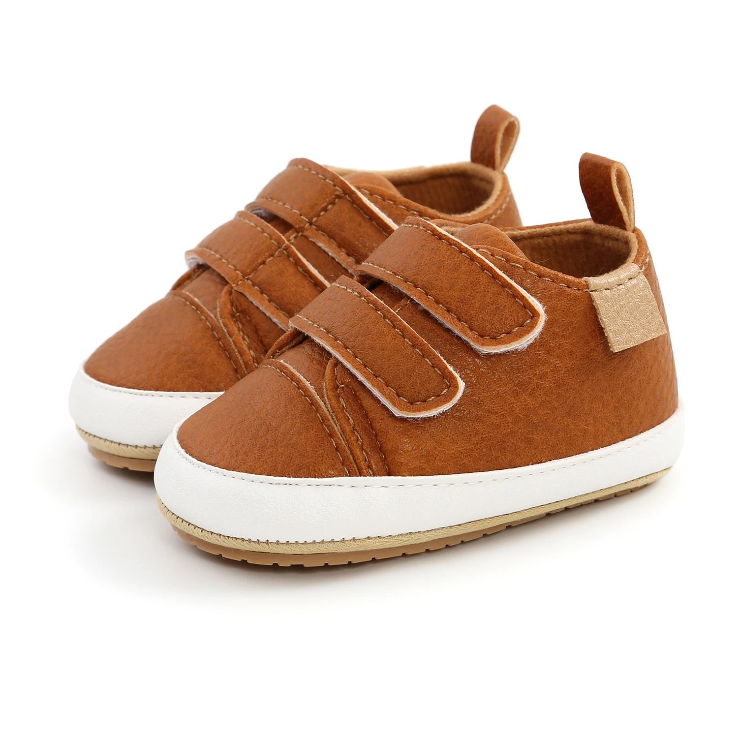 Babyschuhe, klassisches Leder, für Babys, Jungen und Mädchen, mehrfarbig, für Kleinkinder, Gummisohle, rutschfeste Lauflernschuhe, Mokassins für Neugeborene