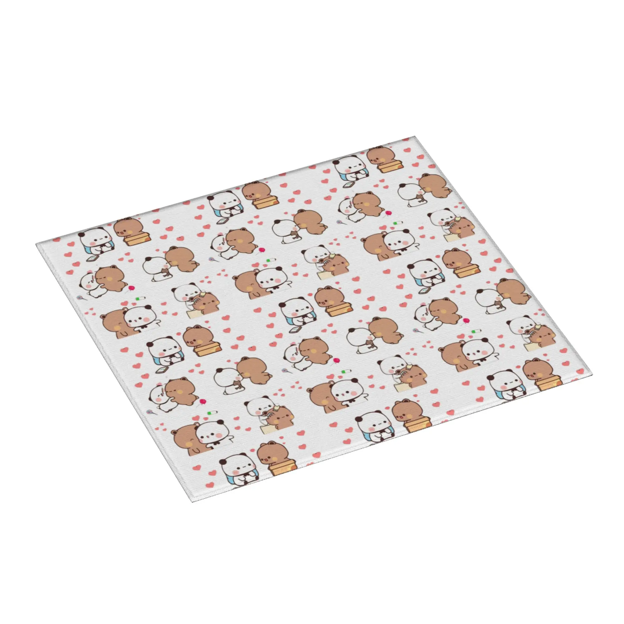 Drying Mat For Kitchen Bubu Dudu Love Story Barware Tableware Oil Proof Reusable Peach And Goma Washable Kitchen Sink Drying Pad