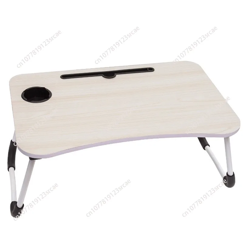 

Large modern folding portable laptop desk with cup holder sturdy multifunction bedside tray ideal for beds sofas home office use