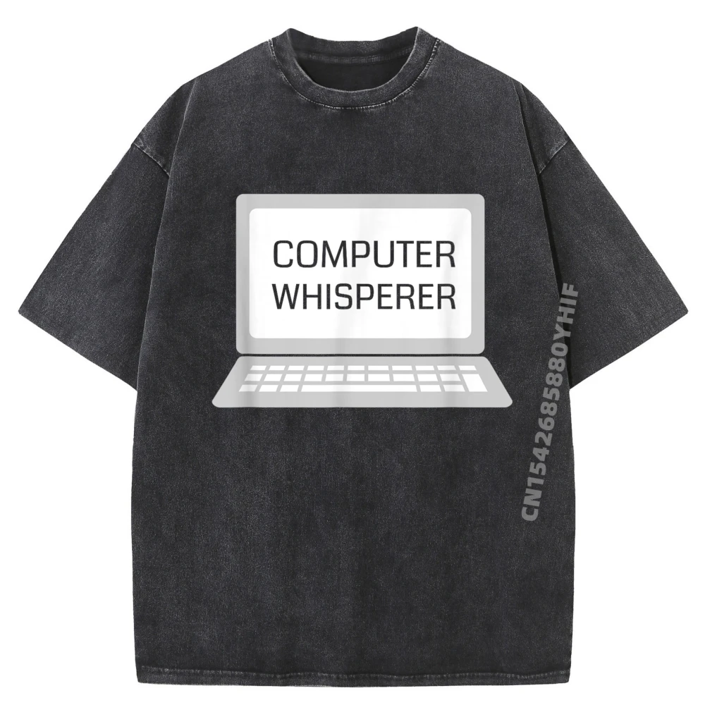 

Премиум Computer Whisperer Забавные рубашки Винтажные потертые рубашки Мужские топы и футболки Футболка с принтом Мужская дизайнерская одежда