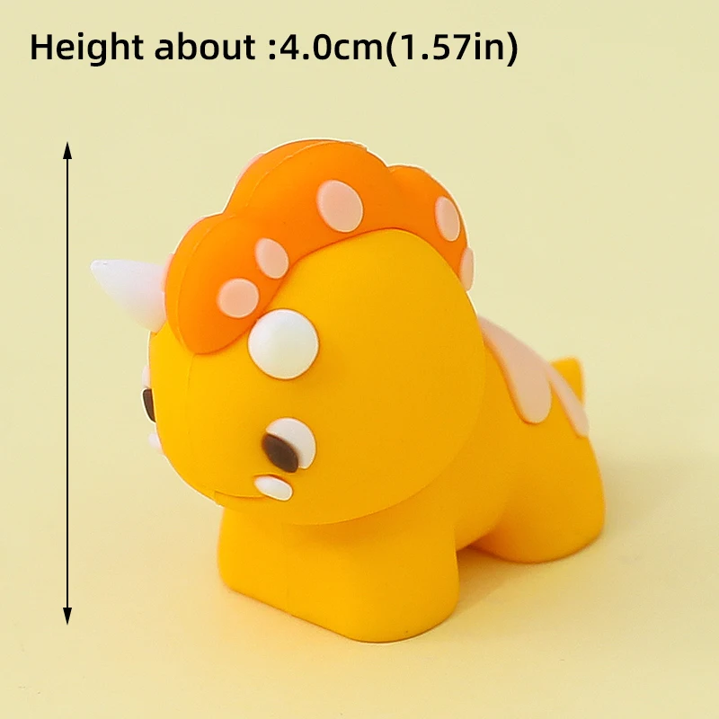 Jurassic Dinosaur Cake Topper Fire Dragon Stegosaurus Brachiosaurus Beeldjes voor Kid Cartoon Verjaardagsfeestje Cake Decor Supplies