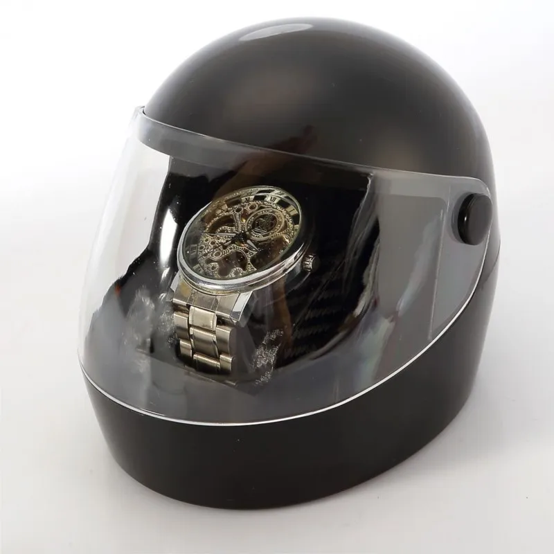 

Creative Plastic Helmet Shaped High-end Watch Storage Box Watch Display Box Household Desktop Watch Display Storage Box ZF813