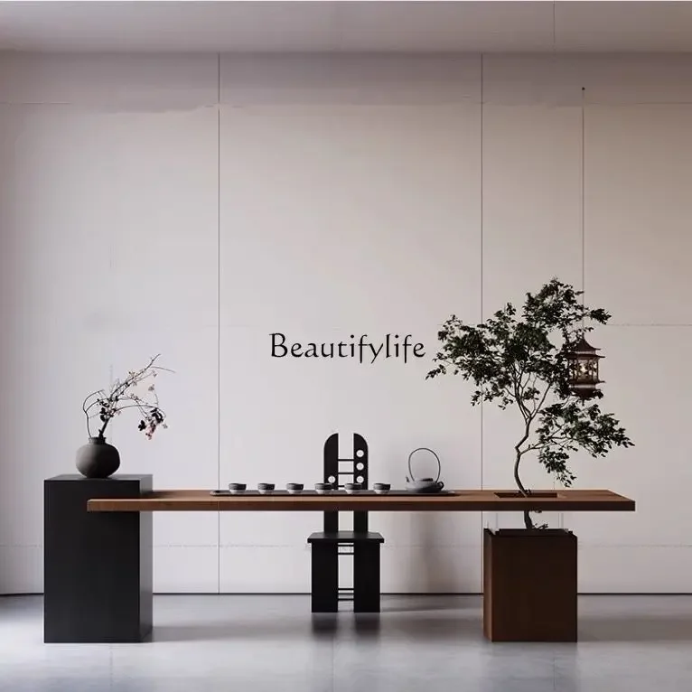 

LJYNew Chinese style tea table Living room Home coffee table Modern simple balcony tea table