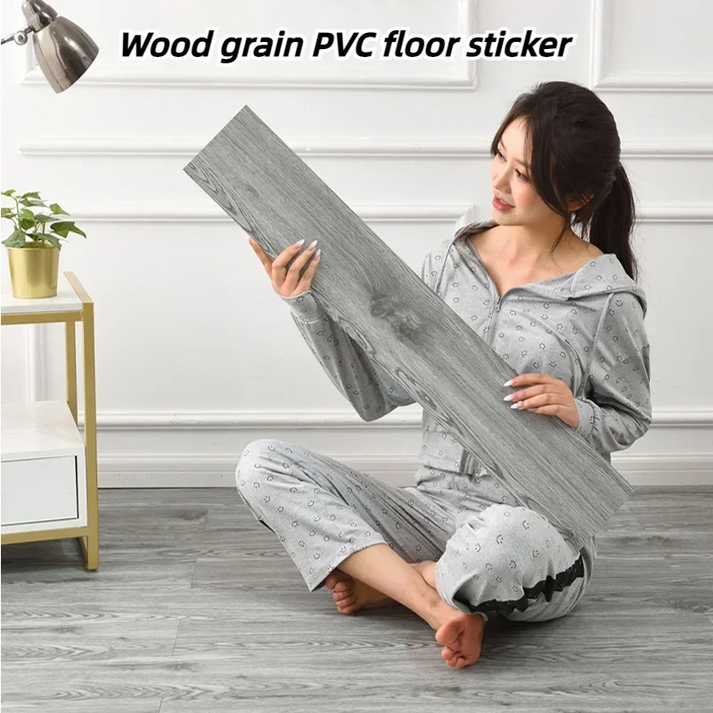 

91x15cm 3D Sself-adhesive floor sticker Thicken Wood Grain Floor Wallpaper 3d Wall Sticker Waterproof room wear-resistant sticke