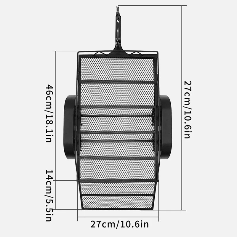 Simulation Metal Black Double Axle Trailer for 1/10 RC Crawler Car Traxxas TRX4 SCX6 SCX10 D90 Accessories