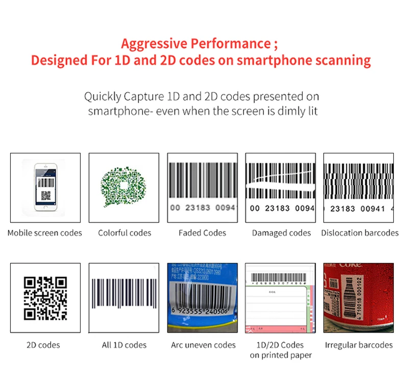 Yokoscan 2D QR OEM Barcode Scan Engine Megapixel Imager with Corss Laser Aiming Line, High Scan Performance and Small Size E20