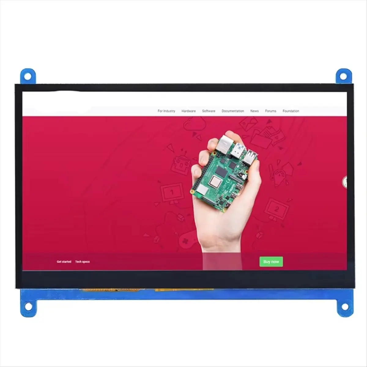 

Сенсорный дисплей Homegood 1024x600 7 дюймов с HDMI для Raspberry, ЖК-монитор HD, IPS-панель для ПК