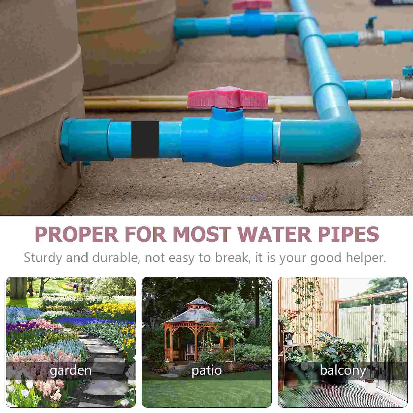 2 Pcs Water Pipe Repair Tape American Adhesive Taping Rim Inflatables Teal Duct Blue Detachable Tapes