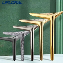 Patas de Metal para muebles, pies de 10cm para mueble de TV, accesorios para muebles, 4 unidades