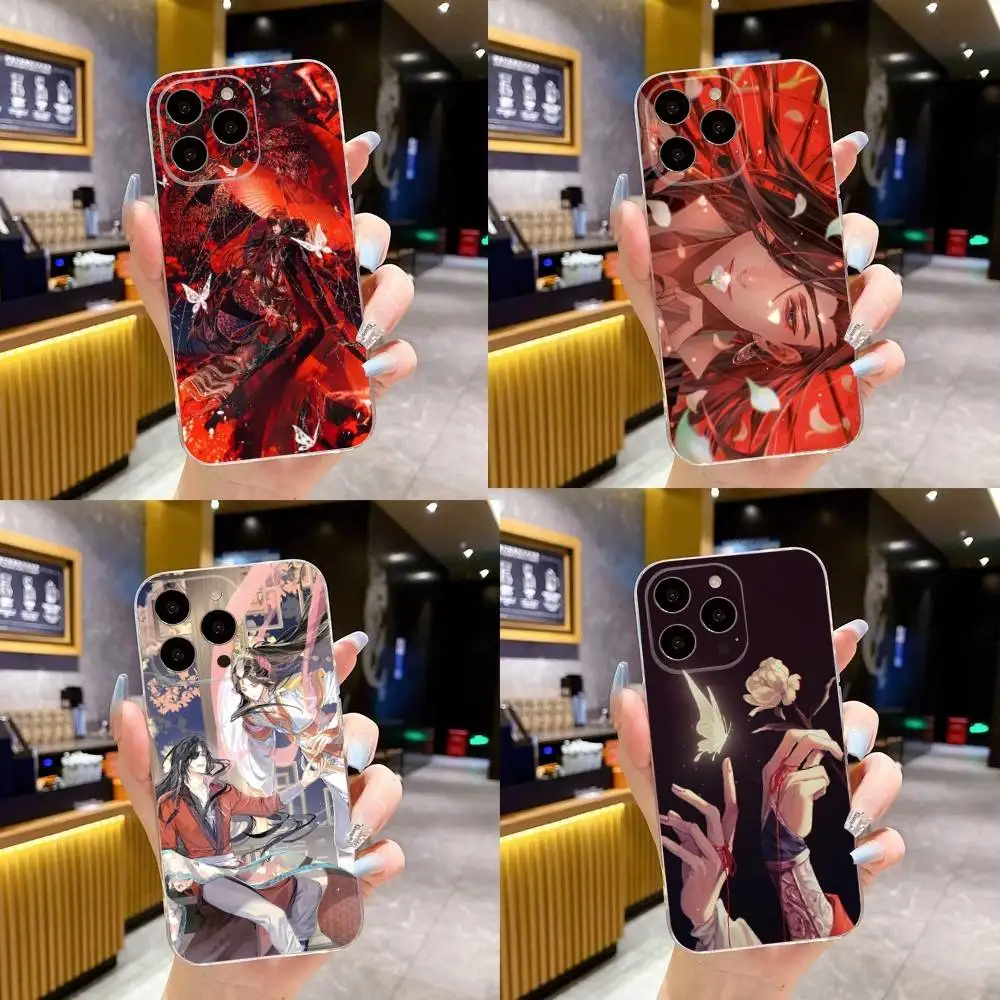 

Heaven Official Blessing TGCF Phone Case For iPhone 16,15,14,13,12,11 Plus,Pro,Max,XR,XS,X,8 Plus,SE,Mini Transparent Soft Cover