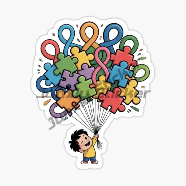 AUTISM Motorcycle Laptop Car RV SUV Wall Car Stickers PVC Vinyl Reflective Stickers Decals view 6