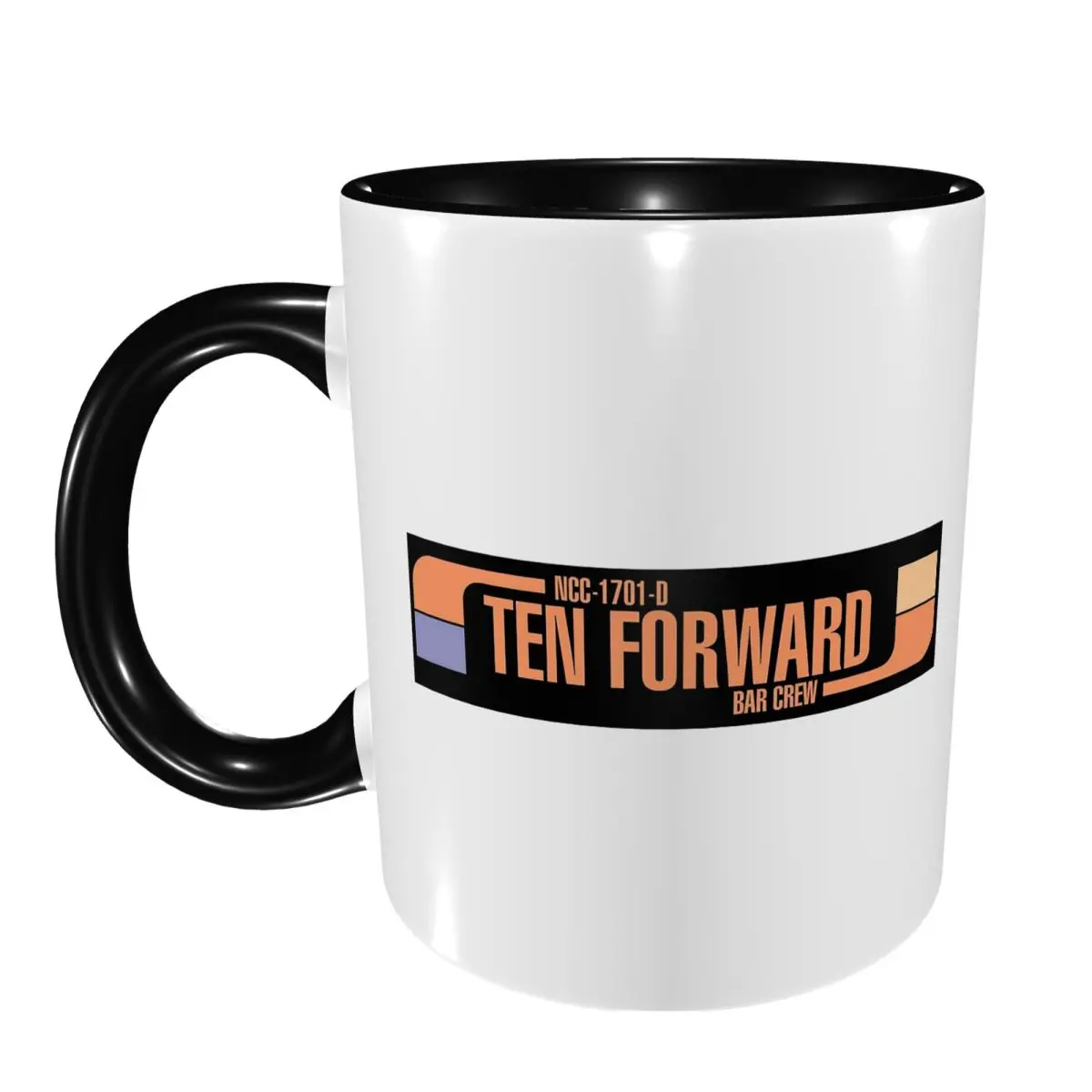 Ten Forward Bar Crew NCC 1701-D Mug Funny Ceramic Coffee Cups Tea Mugs Milk Cup Drinkware Gifts for Friends