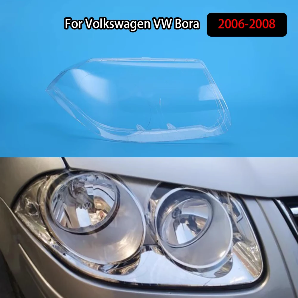 

For Volkswagen VW Bora 2006-2008 Headlight Shade Transparent Lampshade Headlamp Cover Lamp Shell Headlights Lens