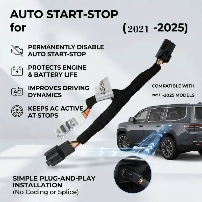 A2UC Car Engine Start Stop Control Eliminators Override Module Without Interruptions
