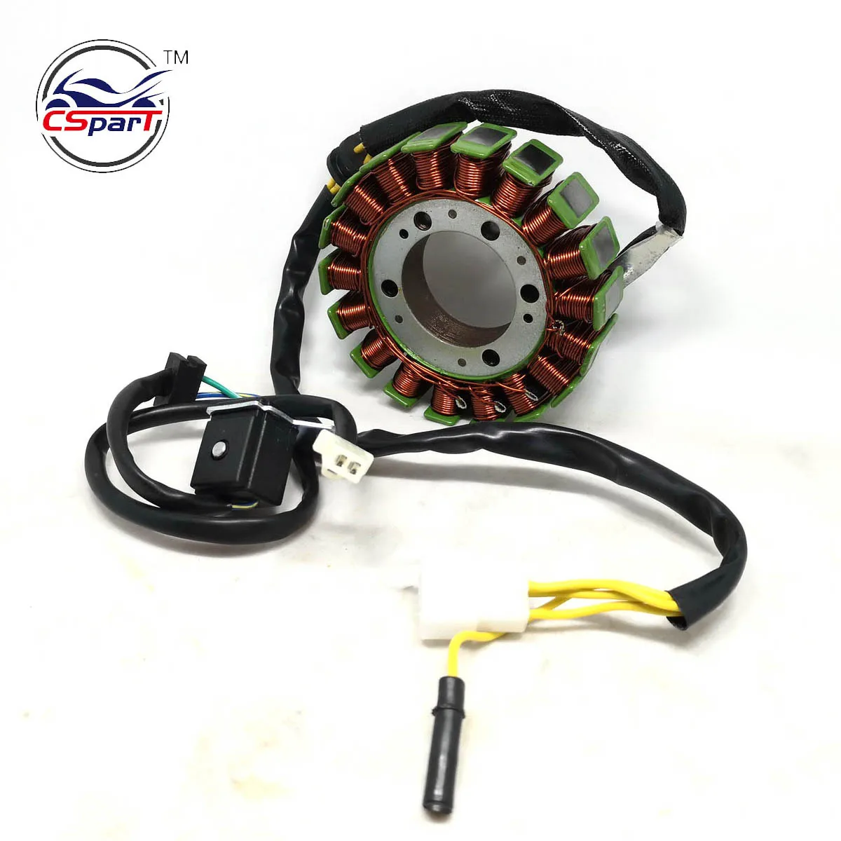 GOOFIT Bobina Statore Magnete Accensione 18 Bobine Per Can-Am DS450 XMX XXC X EFI 2008-2015 - Ricambio In Rame Con Piastra Alluminio