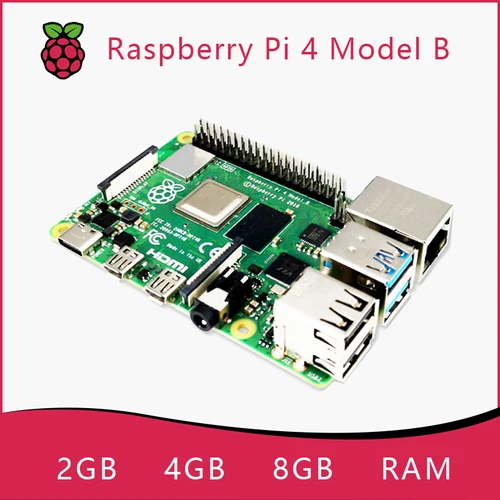 Imagen 2 del producto Kit de placa de desarrollo Original oficial Raspberry Pi 4 modelo B RAM 2G 4G 8G CPU de 4 núcleos 1,5 Ghz 3 velocidades que Pi 3B +