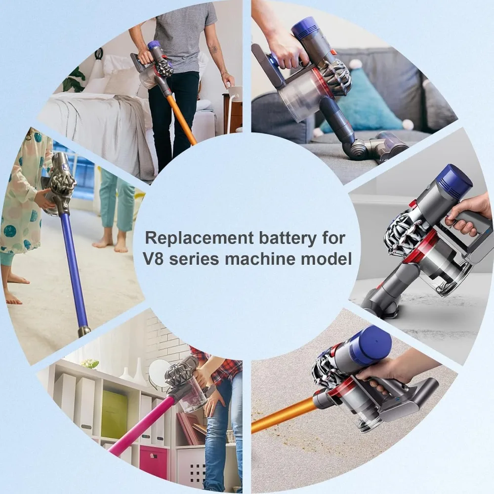 ترقية 8000mAh 21.6V ليثيوم أيون استبدال ل دايسون DC31 DC34 V6 V7 V8 V10 V11 سلسلة مكنسة كهربائية بطارية قابلة للشحن