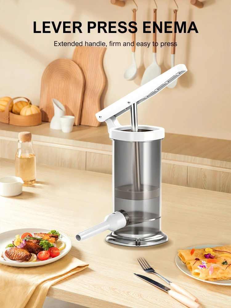 Riempitrice per salsicce Macchina per salsicce fatta in casa Riempitrice veloce per carne Riempitrice per salsicce resistente Carne di rifornimento per salsicce di grande capacità