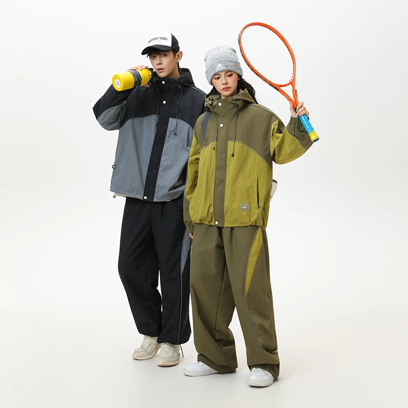 

Man Trench Coat Men Coat Japanese Style Casual Loose Fit Outdoor Sports Autumn New Tech Wear Versatile Streetwear Fashion